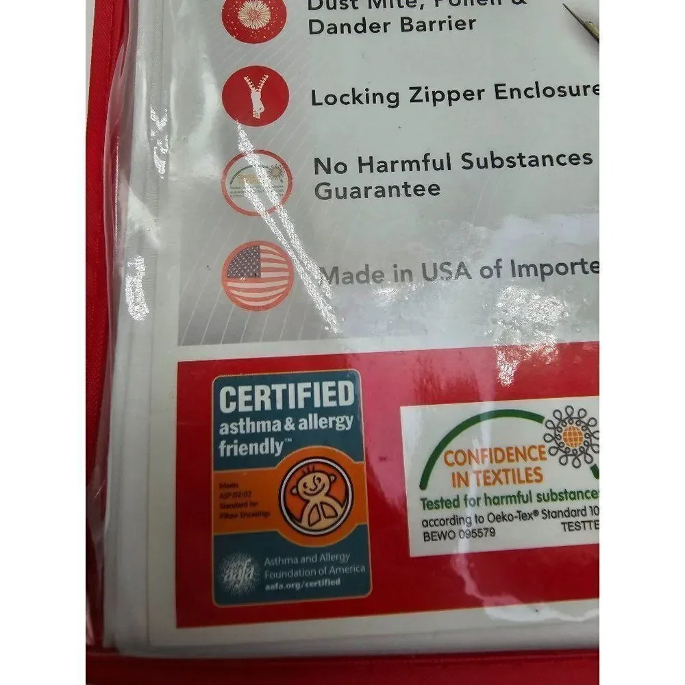 National Allergy Allergen & Bed Bud Proof  Pillow Cover